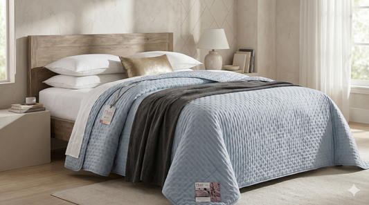Plum Double Bed Quilted Comforter