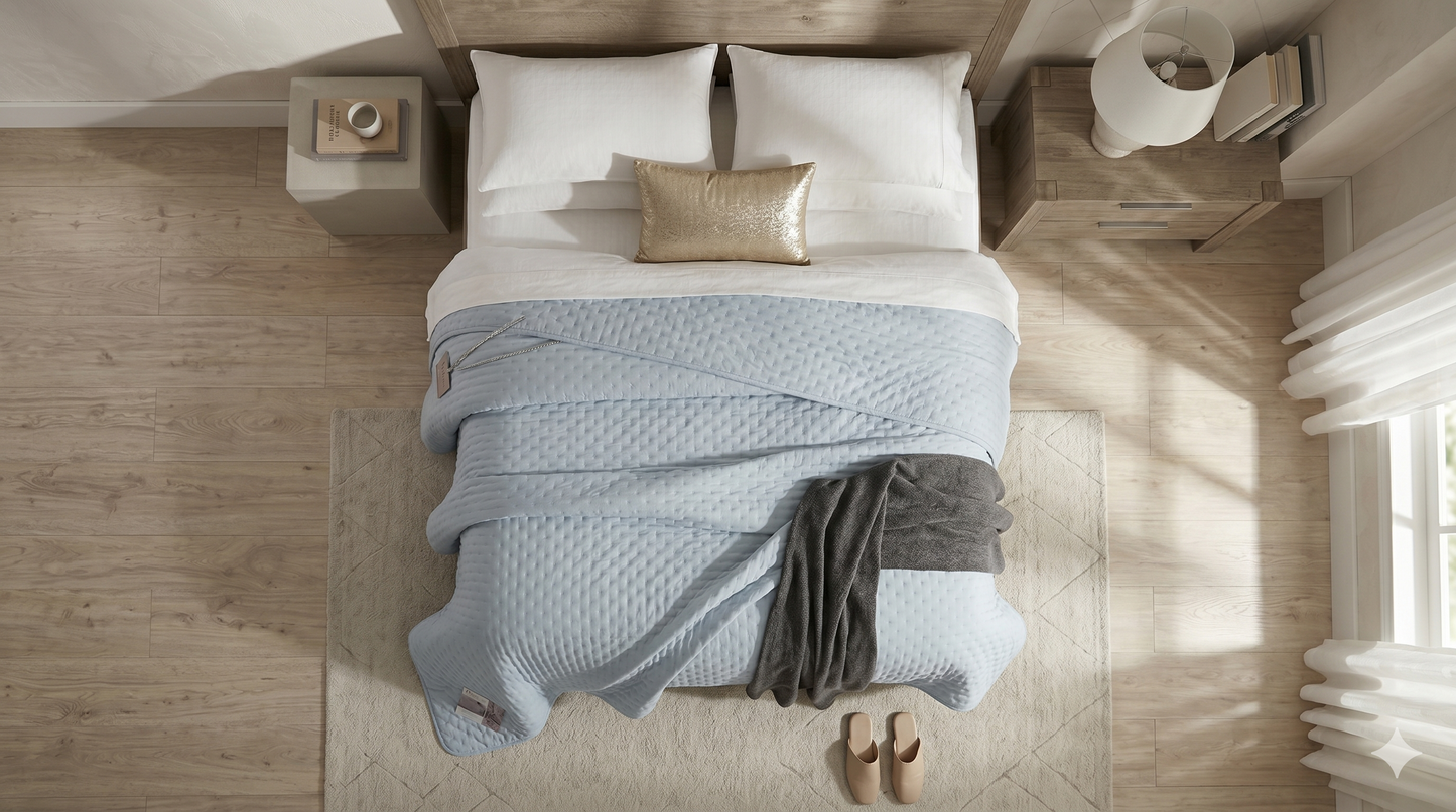 Plum Double Bed Quilted Comforter